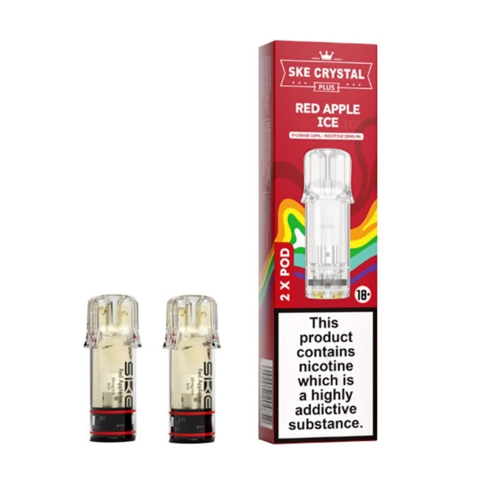 Red Apple Ice Nic Salt E Liquid Pods - Crystal Plus (2 x 2ml) | 20mg