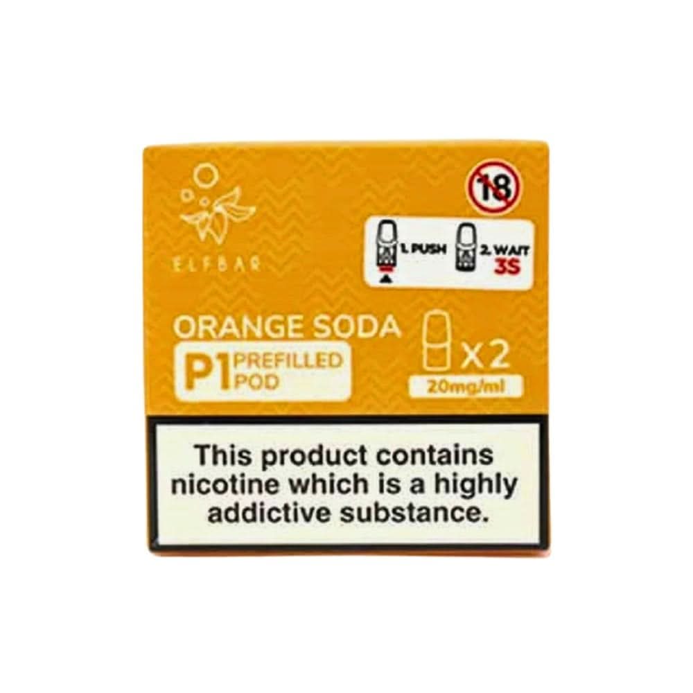 Orange Soda P1 Nic Salt E Liquid Pods (2 x 2ml) | 20mg