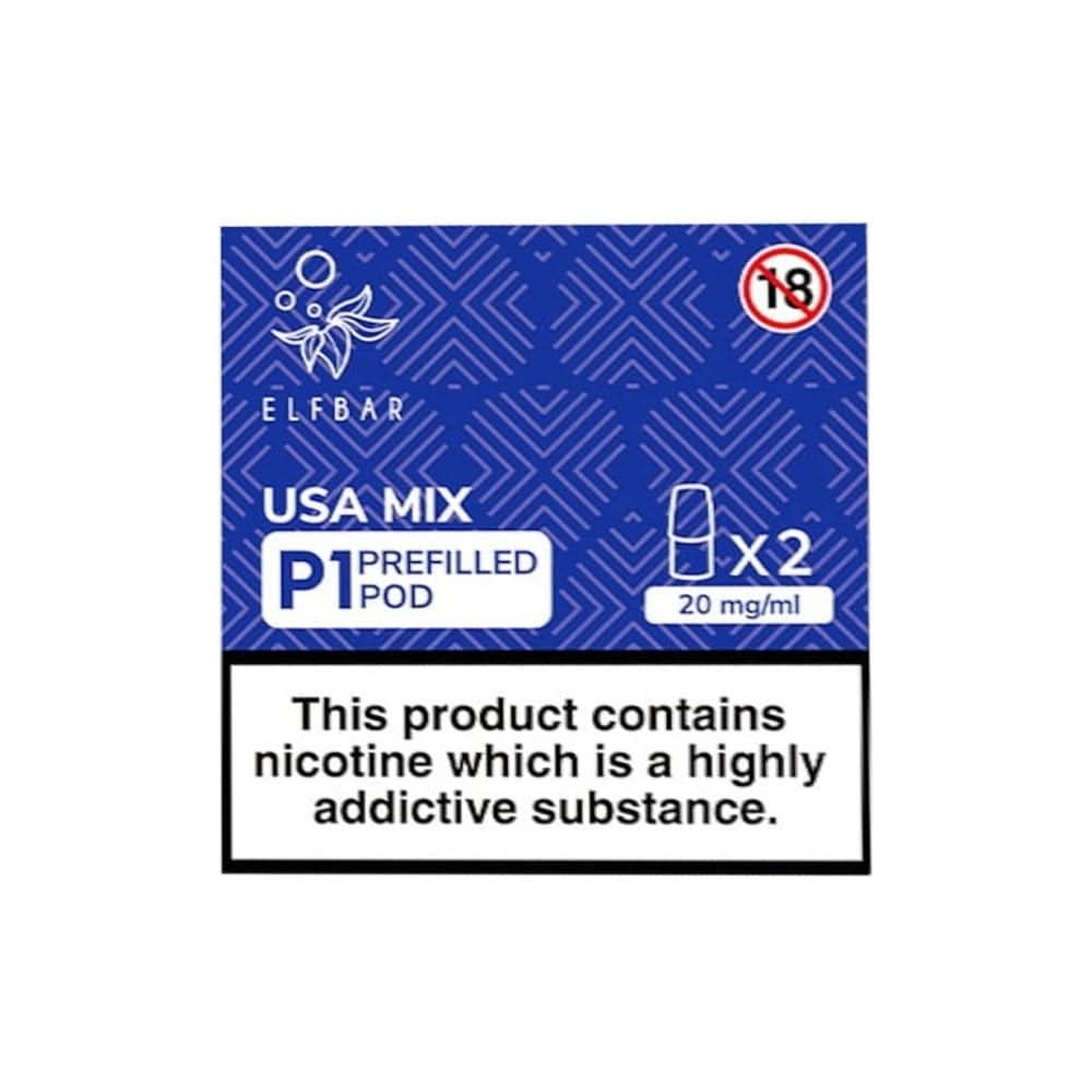 USA Mix P1 Nic Salt E Liquid Pods (2 x 2ml) | 20mg