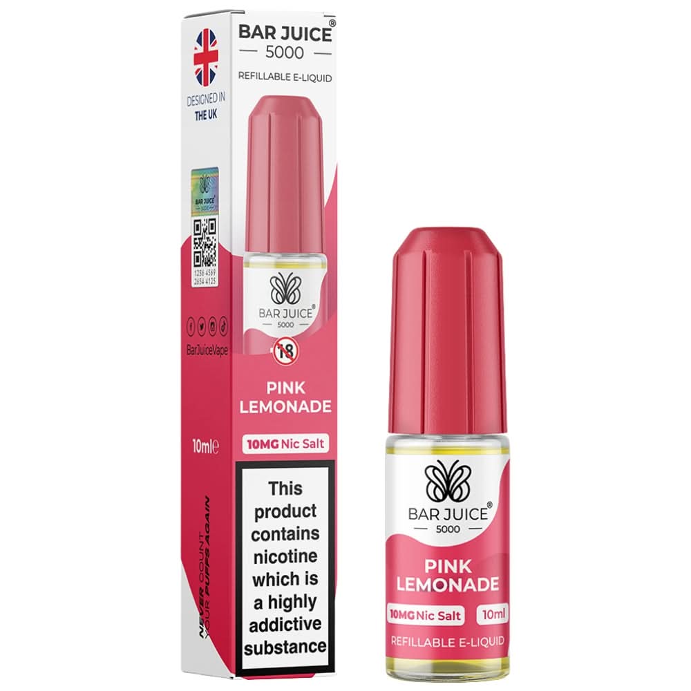 Pink Lemonade Nic Salt E-Liquid by Bar Juice (10ml)