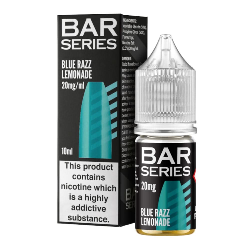 Blue Razz Lemonade Nic Salt E-Liquid by Bar Series (10ml)