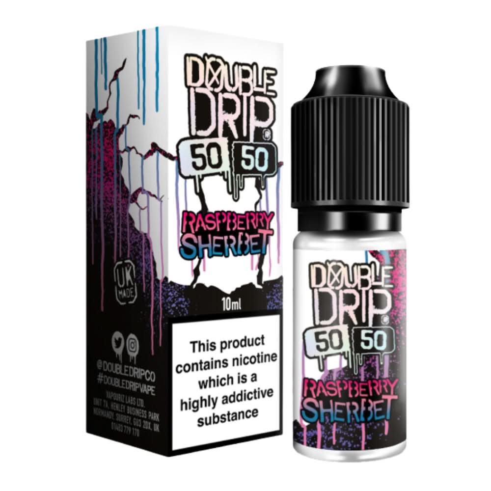 Raspberry Sherbet E-Liquid 50/50 Series by Double Drip (10ml)