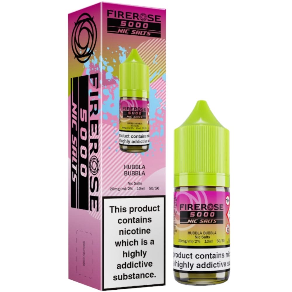 Hubbla Bubbla Nic Salt E-Liquid Firerose 5000 by ELUX (10ml)