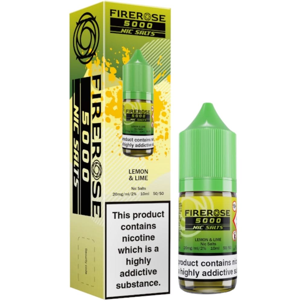 Lemon & Lime Nic Salt E-Liquid Firerose 5000 by ELUX (10ml)