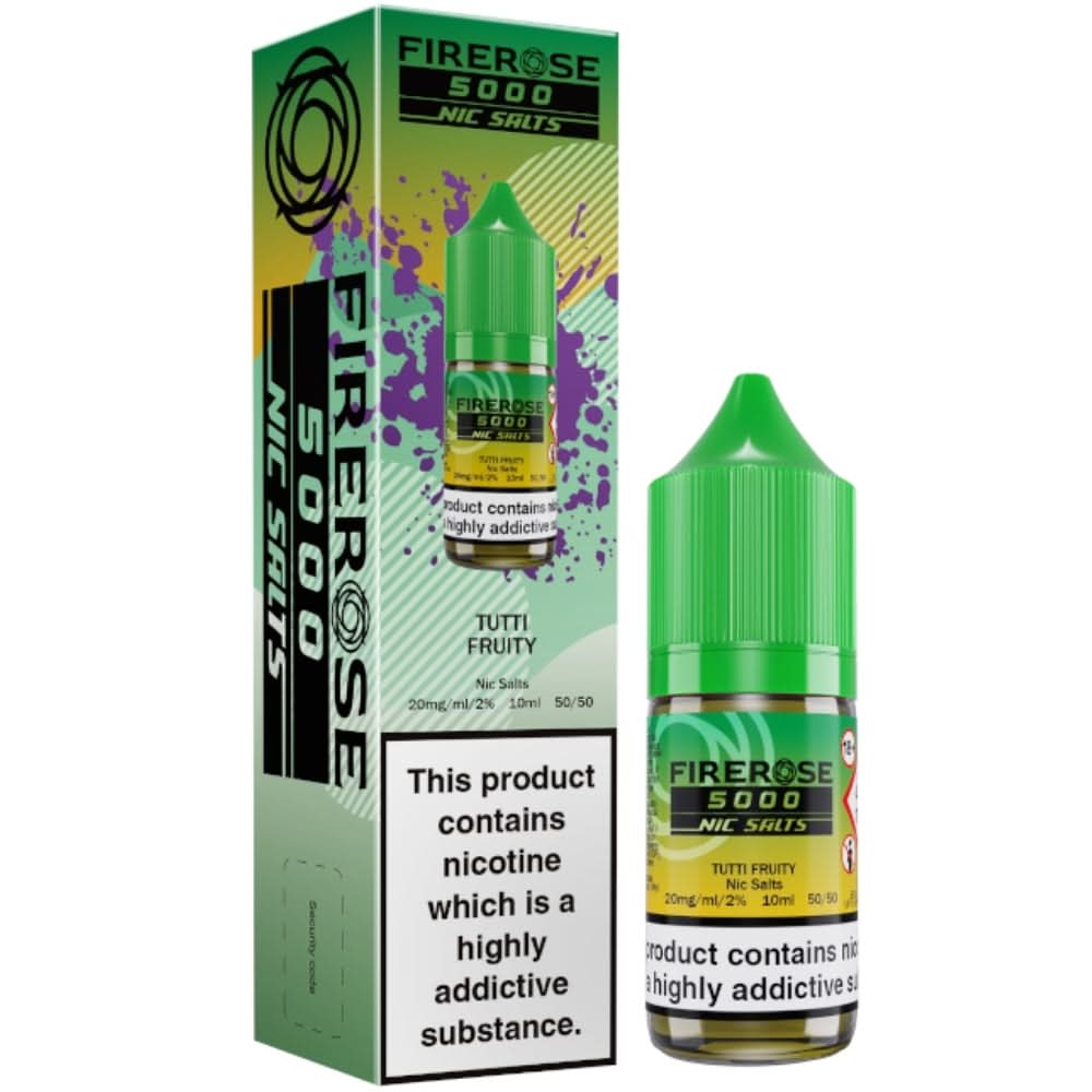 Tutti Fruity Nic Salt E-Liquid Firerose 5000 by ELUX (10ml)