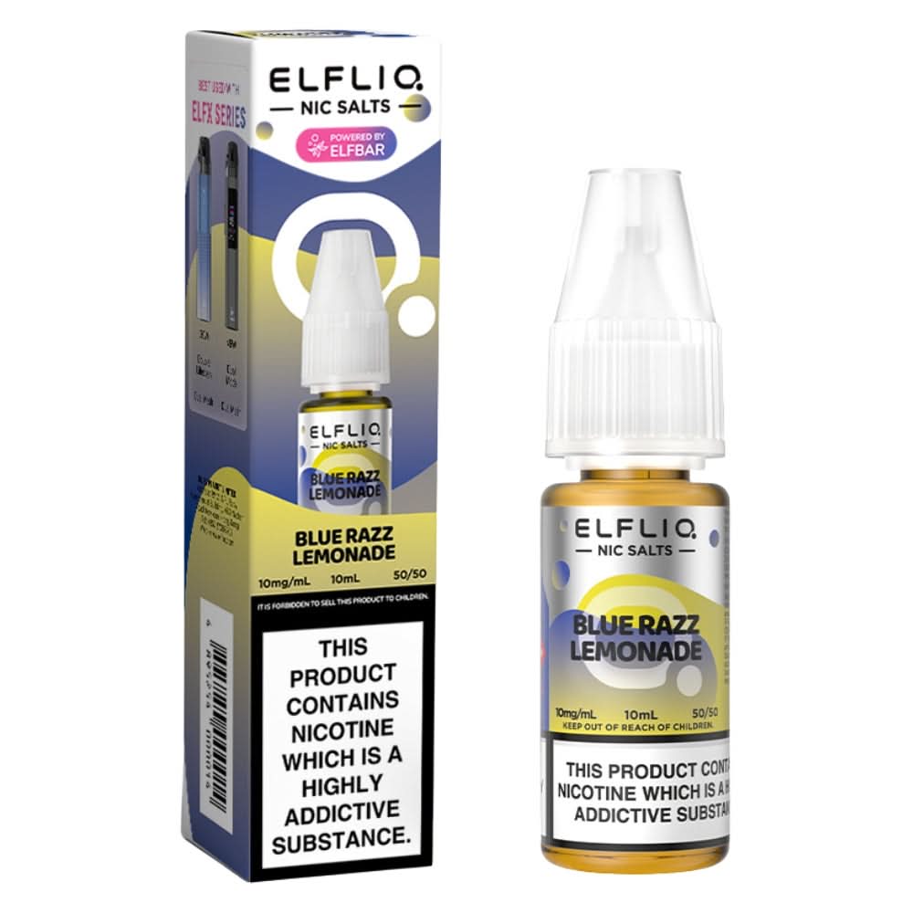 Blue Razz Lemonade Nic Salt E-Liquid by Elf Bar Elfliq (10ml)