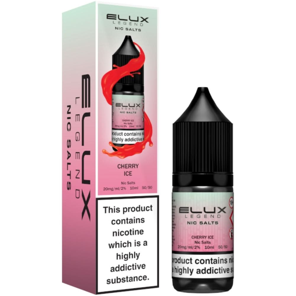 Cherry Ice Nic Salt E-Liquid Legend Series by ELUX (10ml)