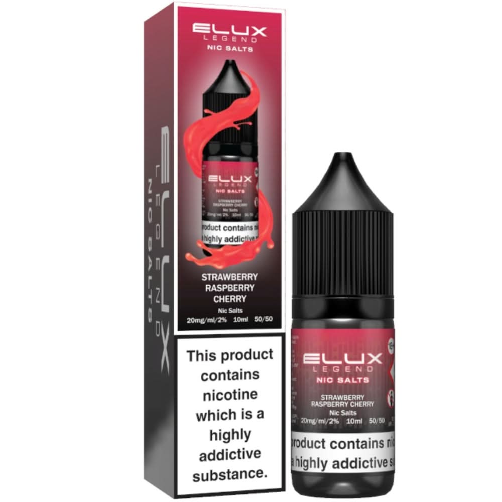 Strawberry Raspberry Cherry Nic Salt E-Liquid Legend Series by ELUX (10ml)