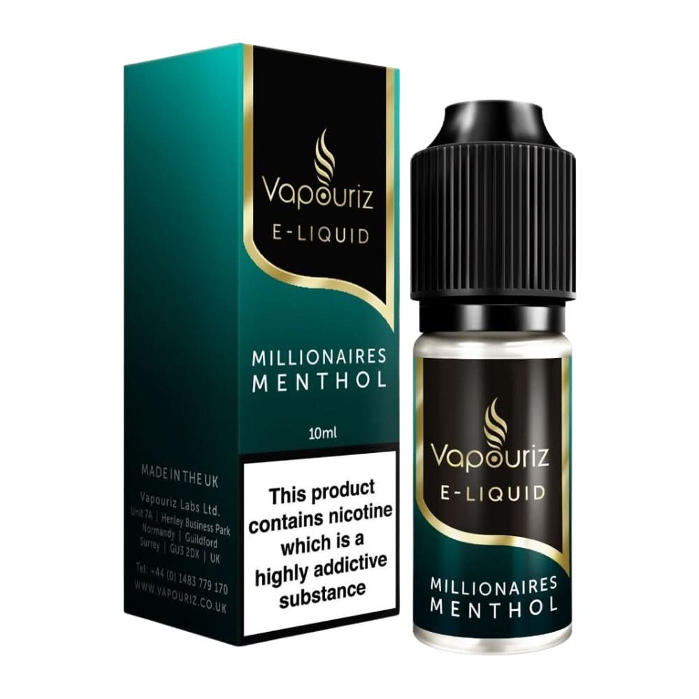 Millionaires Menthol E-Liquid by Vapouriz (10ml)
