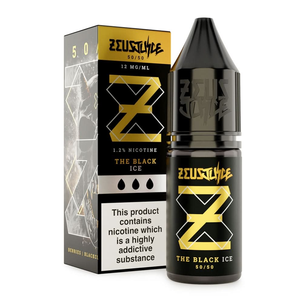 The Black Ice E-Liquid 50/50 Series by Zeus Juice (10ml)