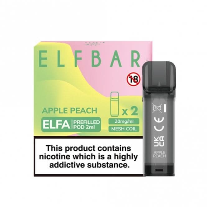 Apple Peach Prefilled Pods Elfa Series by Elf Bar (2 x 2ml)