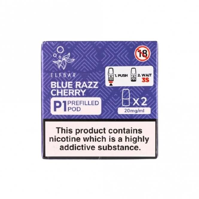 Blue Razz Cherry Mate P1 Prefilled Pods by Elf Bar (2 x 2ml)