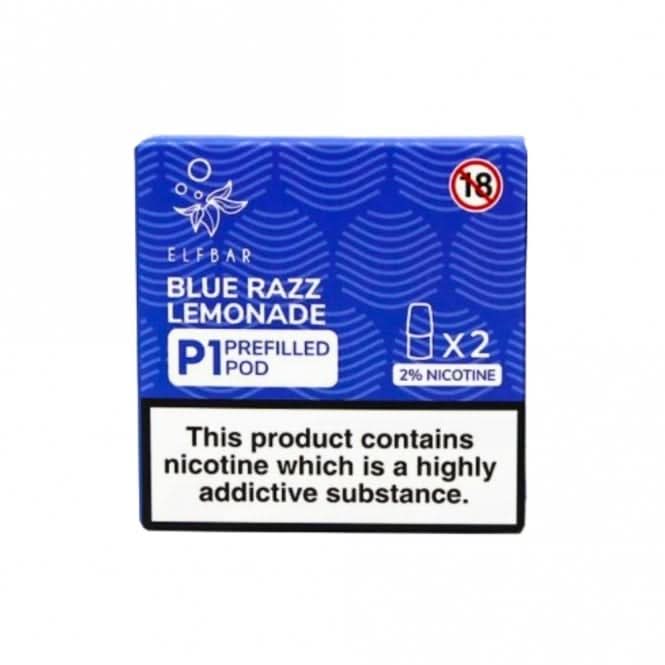 Blue Razz Lemonade Mate P1 Prefilled Pods by Elf Bar (2 x 2ml)