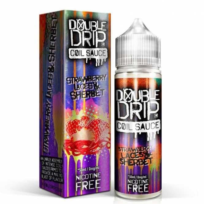 Strawberry Laces & Sherbet Shortfill E-Liquid by Double Drip (50ml)