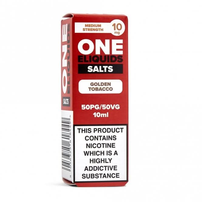 Golden Tobacco Nic Salt E-Liquid by ONE E-Liquids (10ml)