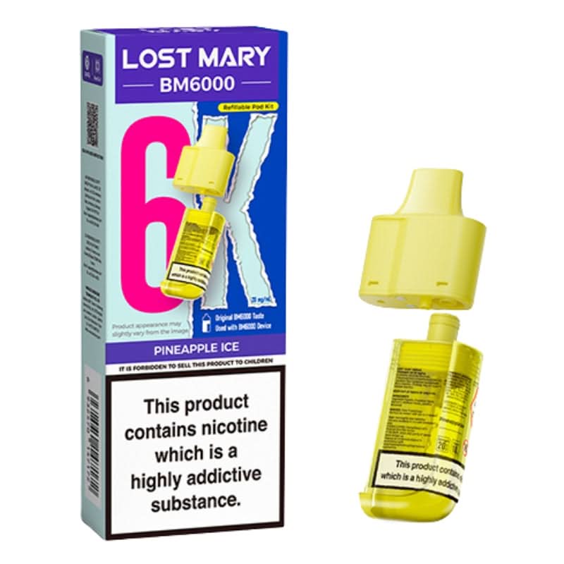 Lost Mary BM6000 Pineapple Ice Prefilled Vape Pods