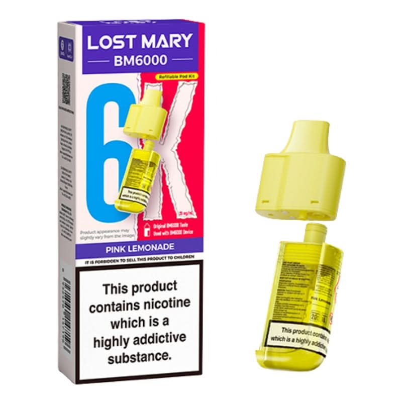 Lost Mary BM6000 Pink Lemonade Prefilled Vape Pods