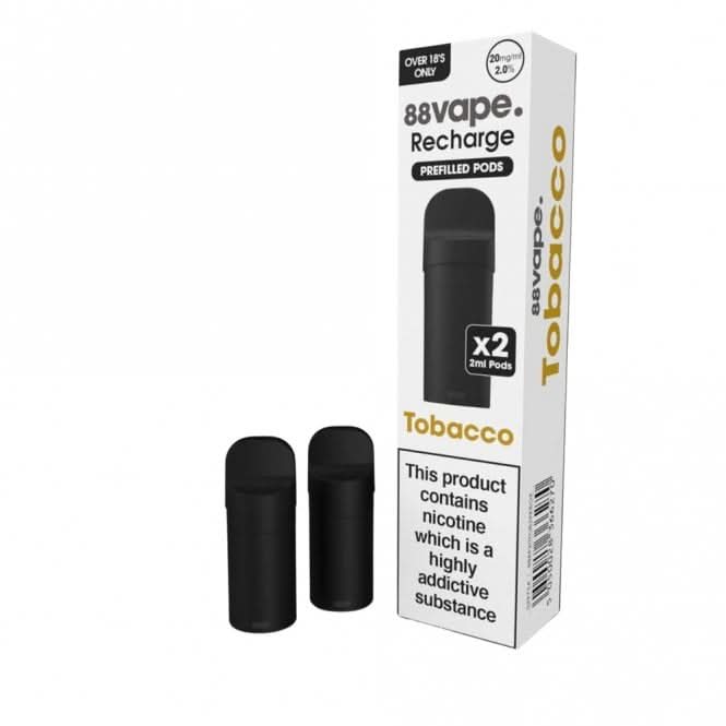Tobacco Prefilled Pods Recharge Series by 88vape (2 x 2ml)