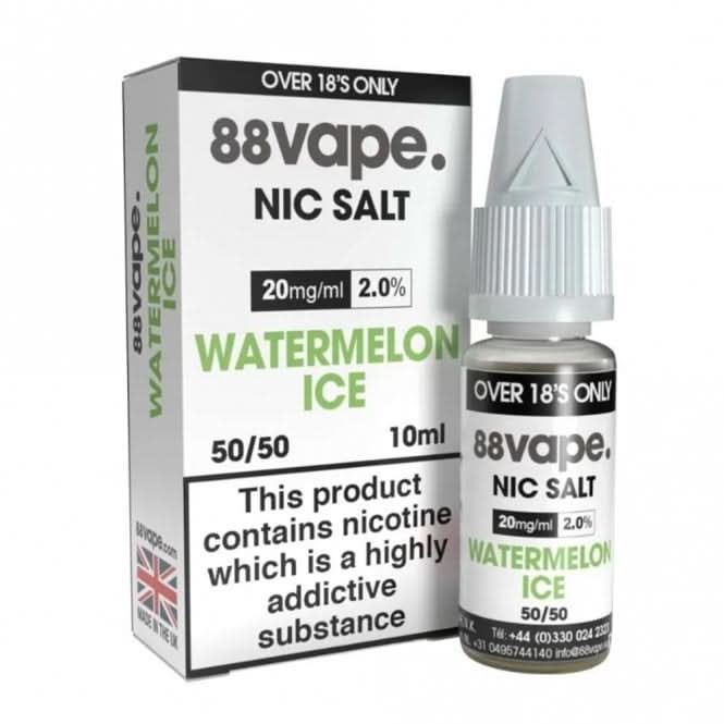 Watermelon Ice Nic Salt E-Liquid by 88vape (10ml)