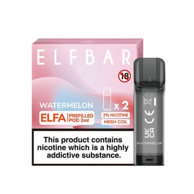 Watermelon Prefilled Pods Elfa Series by Elf Bar (2 x 2ml)