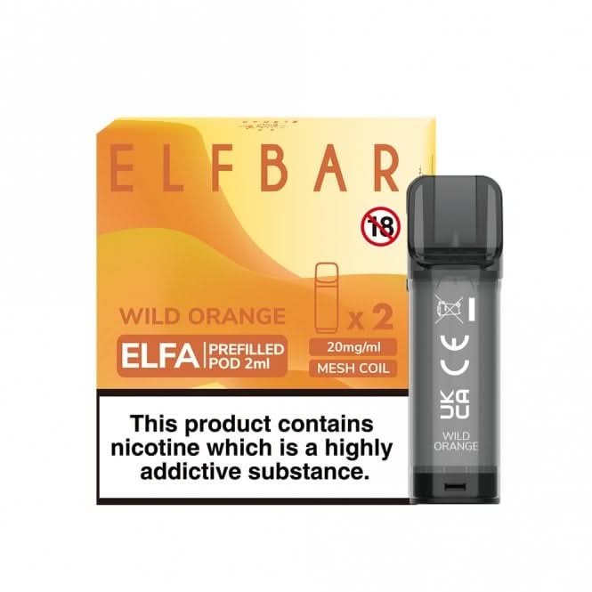 Wild Orange Prefilled Pods Elfa Series by Elf Bar (2 x 2ml)