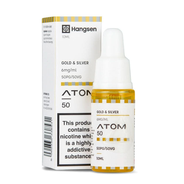 Gold & Silver E liquid - Atom 50 Series (10ml) | 18mg