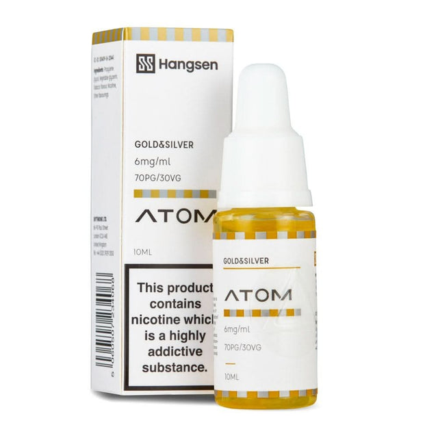 Gold & Silver E Liquid - Atom Series (10ml) | 18mg