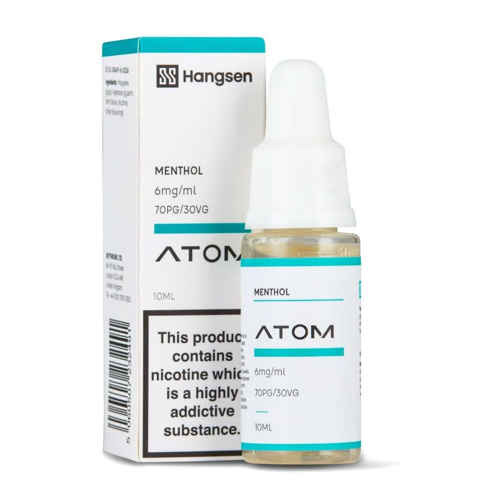 Menthol E Liquid - Atom Series (10ml) | 18mg