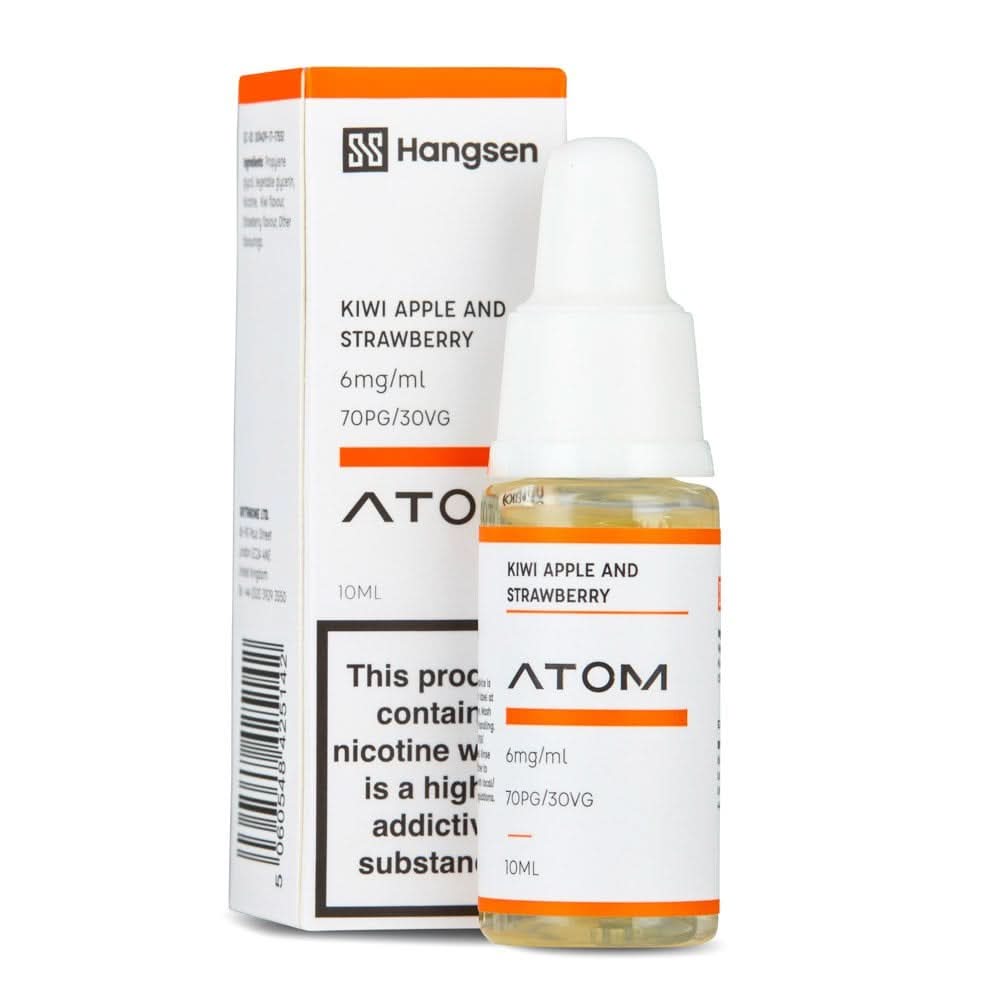 Kiwi, Apple & Strawberry E Liquid - Atom Series (10ml) | 18mg