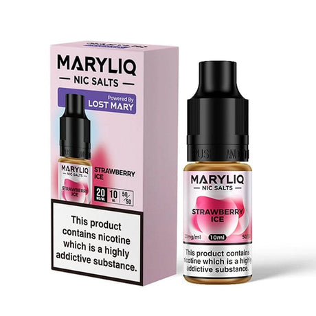 Strawberry Ice E Liquid - Lost Mary Maryliq Series (10ml) | 20mg