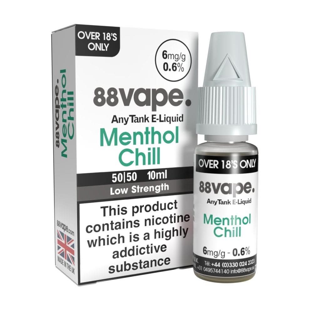 Menthol Chill E Liquid - AnyTank & Original Series (10ml) | 16mg