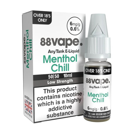 Menthol Chill E Liquid - AnyTank & Original Series (10ml) | 16mg
