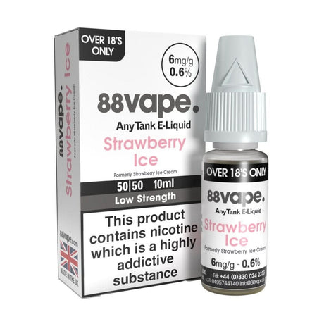 Strawberry Ice (Strawberry Ice Cream) E Liquid - AnyTank Series (10ml) | 6mg