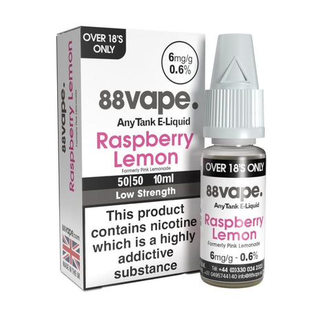 Raspberry Lemon (Pink Lemonade) E Liquid - AnyTank Series (10ml) | 6mg