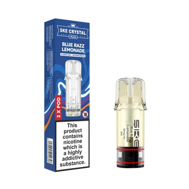 Blue Razz Lemonade Nic Salt E Liquid Pods - Crystal Plus (2 x 2ml) | 20mg