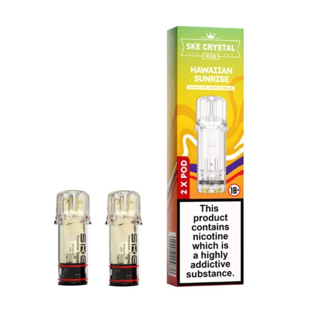 Hawaiian Sunrise Nic Salt E Liquid Pods - Crystal Plus (2 x 2ml) | 20mg