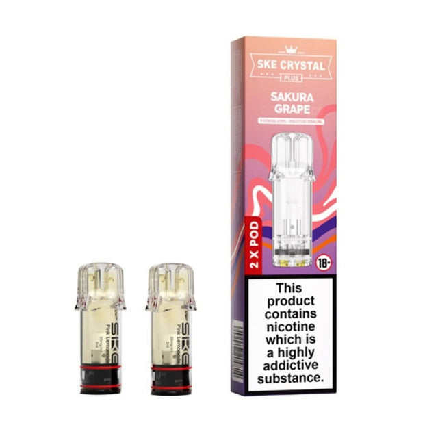 Sakura Grape Nic Salt E Liquid Pods - Crystal Plus (2 x 2ml) | 20mg