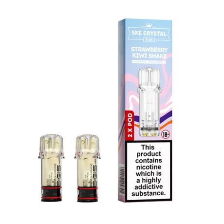 Strawberry Kiwi Shake Nic Salt E Liquid Pods - Crystal Plus (2 x 2ml) | 20mg