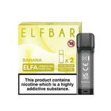 Banana Nic Salt E Liquid Pods - Elfa Series (2 x 2ml) | 20mg
