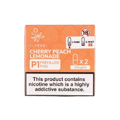 Cherry Peach Lemonade Mate P1 Nic Salt E Liquid Pods (2 x 2ml) | 20mg