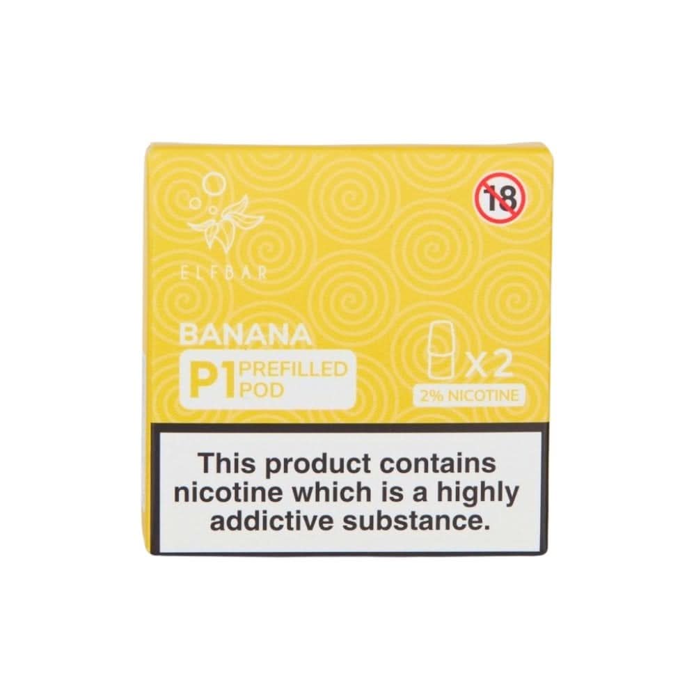 Banana Mate P1 Nic Salt E Liquid Pods (2 x 2ml) | 20mg