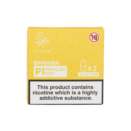 Banana Mate P1 Nic Salt E Liquid Pods (2 x 2ml) | 20mg
