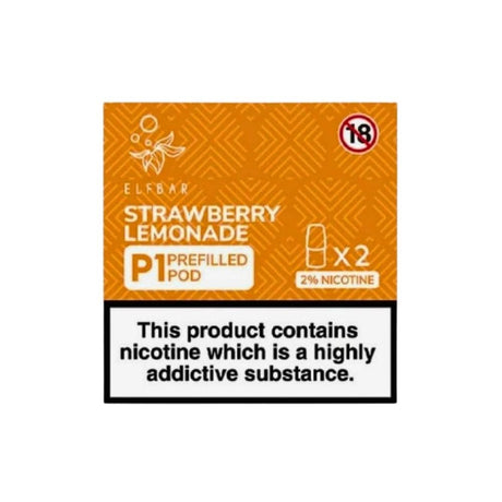 Strawberry Lemonade P1 Nic Salt E Liquid Pods (2 x 2ml) | 20mg