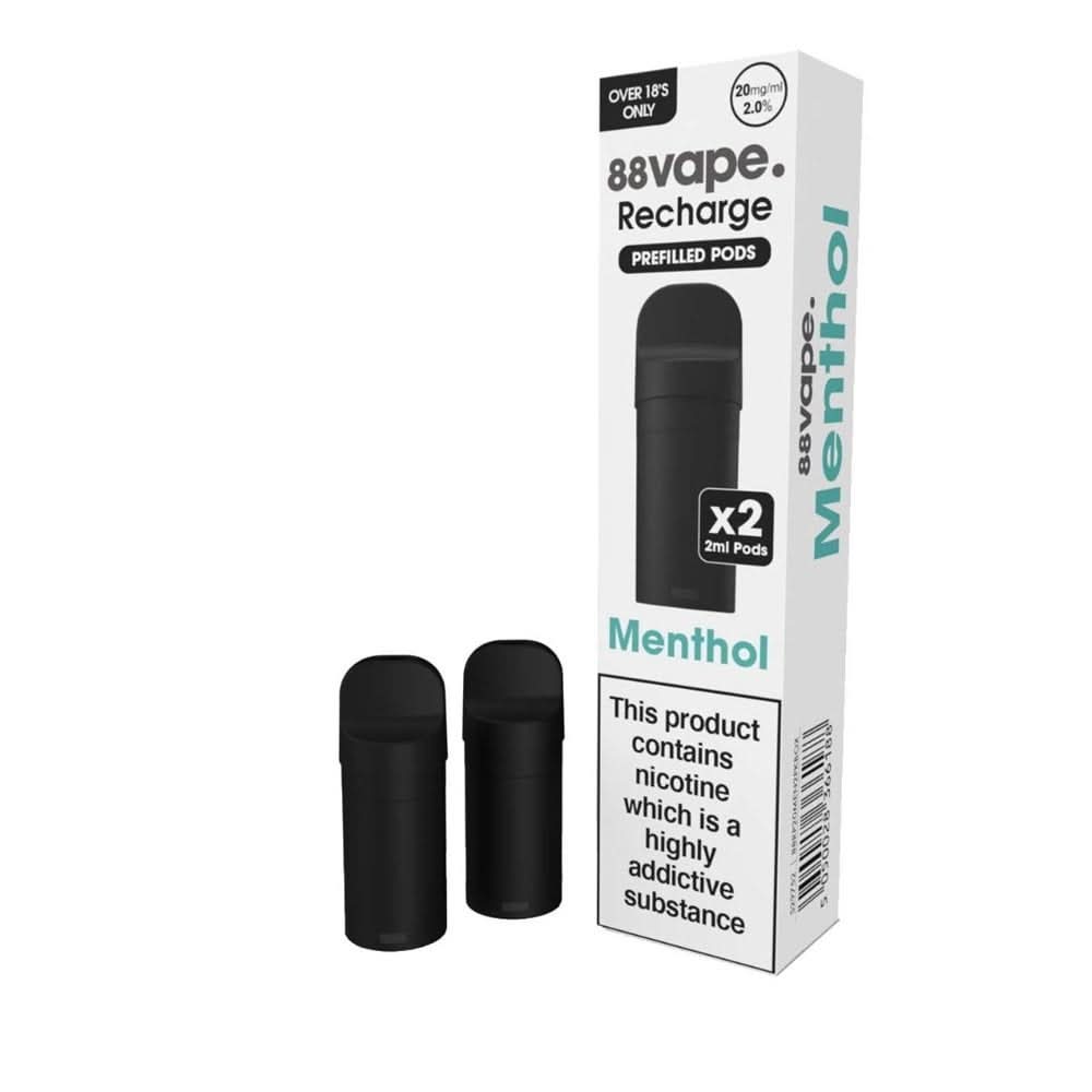Menthol Nic Salt Vape Pods - Recharge Series (2 x 2ml) | 20mg