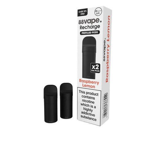 Raspberry Lemon Nic Salt Vape Pods - Recharge Series (2 x 2ml) | 20mg