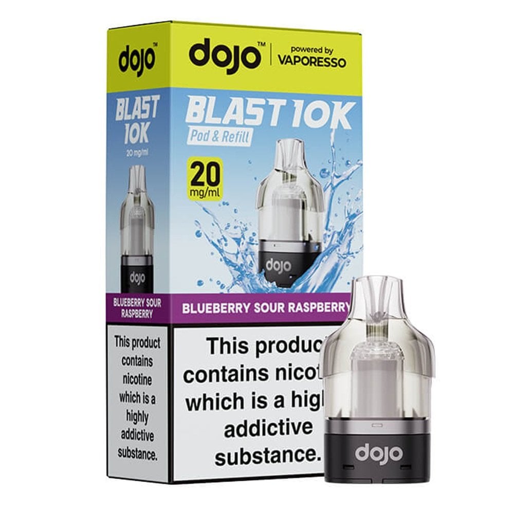 Dojo Blast 10K Blueberry Sour Raspberry Prefilled Pods