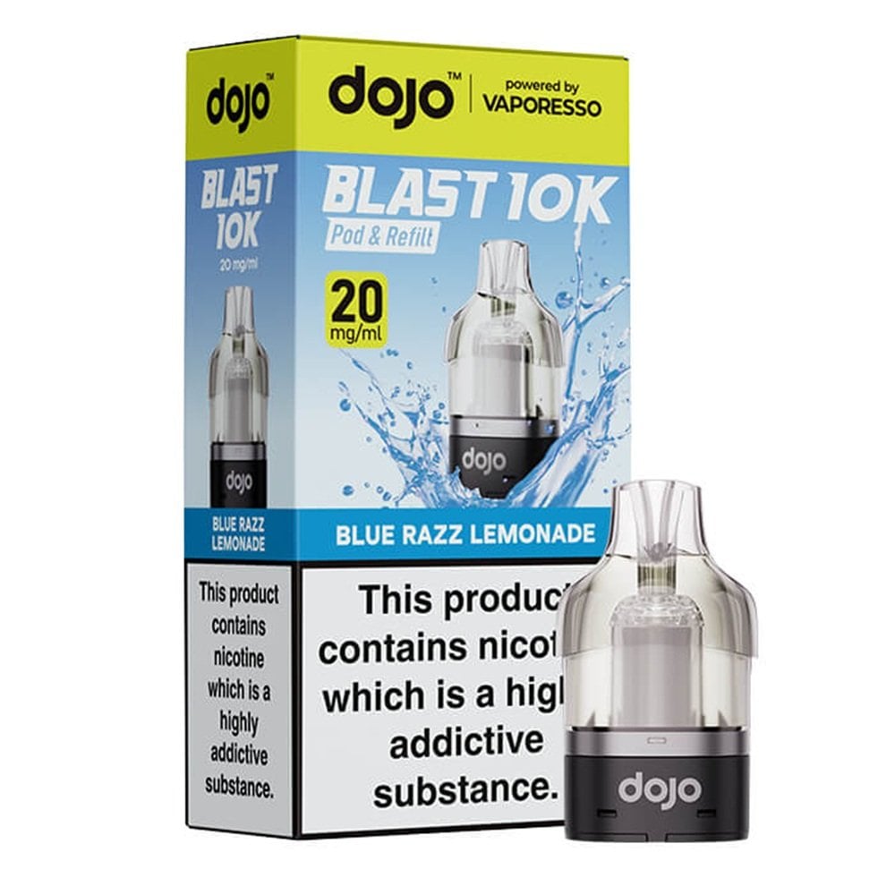 Dojo Blast 10K Blue Razz Lemonade Prefilled Pods