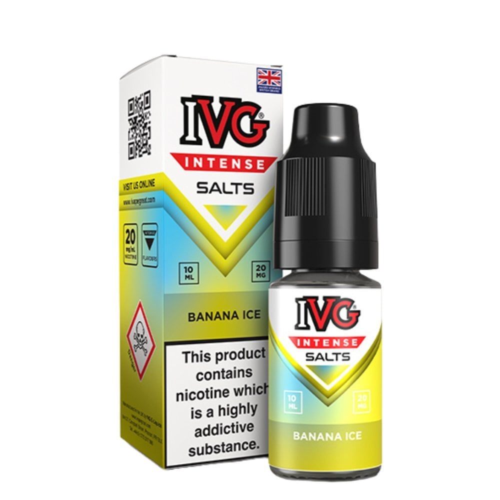 Banana Ice Nic Salts E-Liquid Intense Salts Series by IVG (10ml)