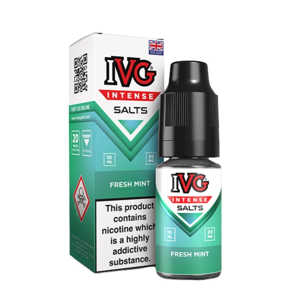 Fresh Mint Nic Salts E-Liquid Intense Salts Series by IVG (10ml)