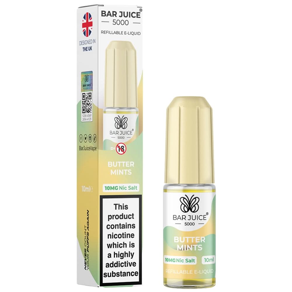 Butter Mints Nic Salt E-Liquid by Bar Juice (10ml)